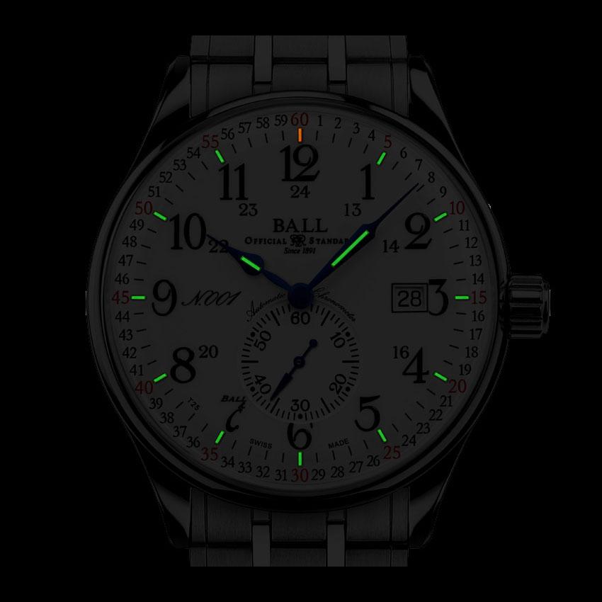 正規品 ボールウォッチ 時計 RAILROAD STANDARD130 レイルロード スタンダード130 トレインマスター 腕時計 メンズ BALL Watch ホワイトメタルブレス | BALL Watch | 02