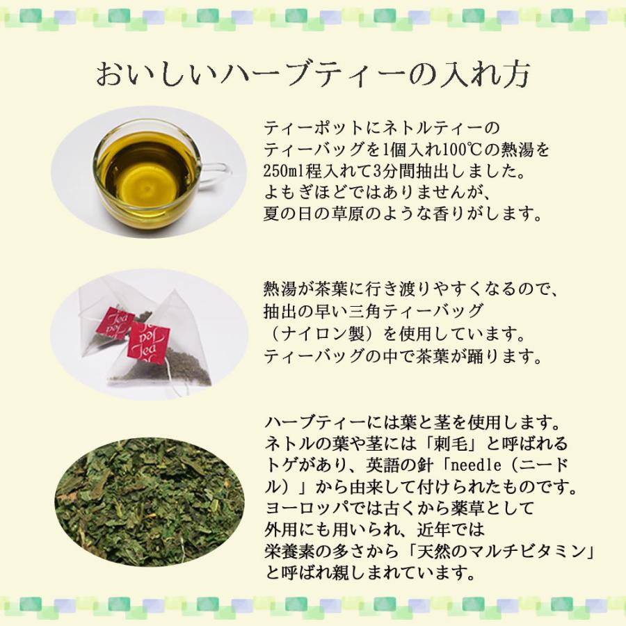 ネトルティー 60 ティーバッグ 送料無料 農薬検査済 ノンカフェイン 西洋イラクサ リーフ ハーブ ティー 茶 ティーパック ティーバック ヴィーナース Nettle60p ヴィーナース ハーブティー専門店 通販 Yahoo ショッピング