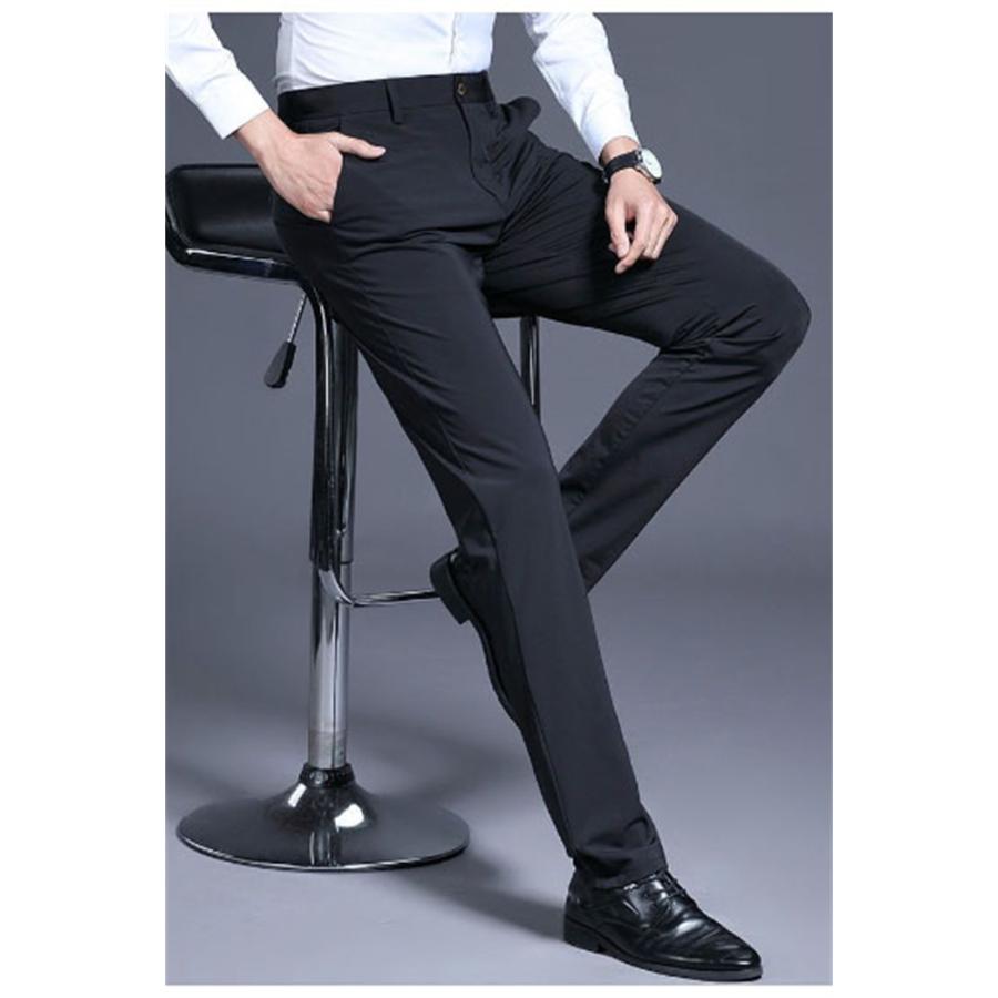 裏起毛 あったか 暖か スラックス ビジネスパンツ メンズ 裾上げ済