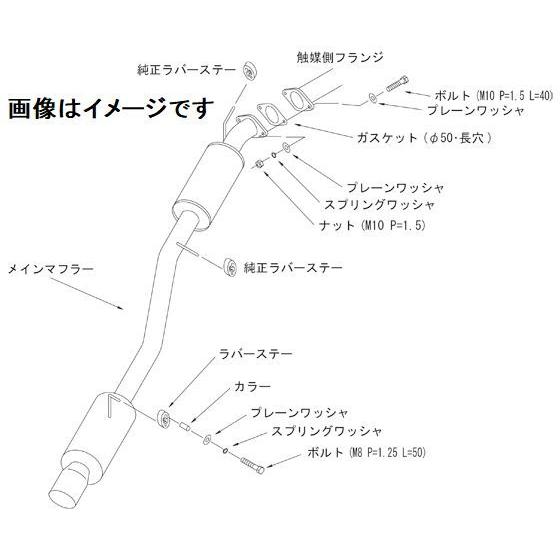 個人宅発送可能 HKS ハイパワー409 マフラー スズキ Kei Works HN22S K6A (TURBO) (31006-AS008)｜venus-new-style｜03