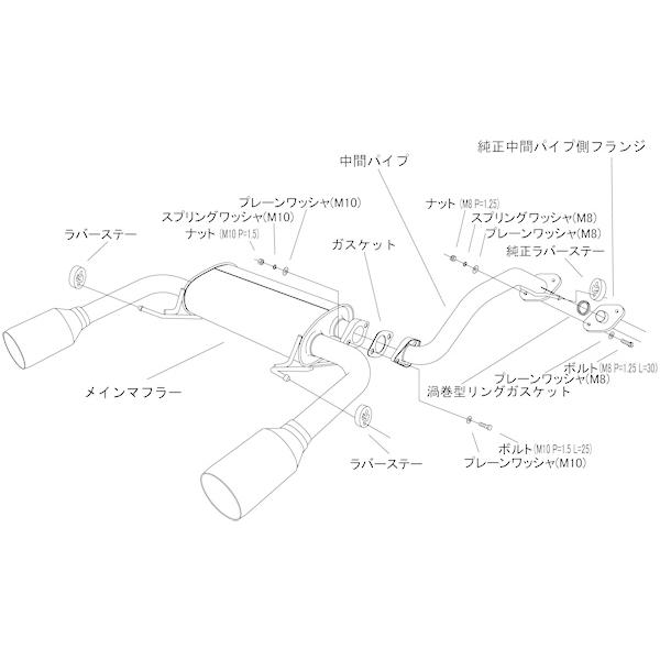 自動車関連業者直送限定 HKS リーガマックスプレミアム マフラー TOYOTA コペン GR SPORT 3BA-LA400A KF(TURBO) (31021-AD003)の画像