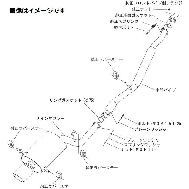 個人宅発送可能 HKS スーパーターボ マフラー SUBARU インプレッサ WRX STI GDB EJ20(TURBO) (31029-AF002)