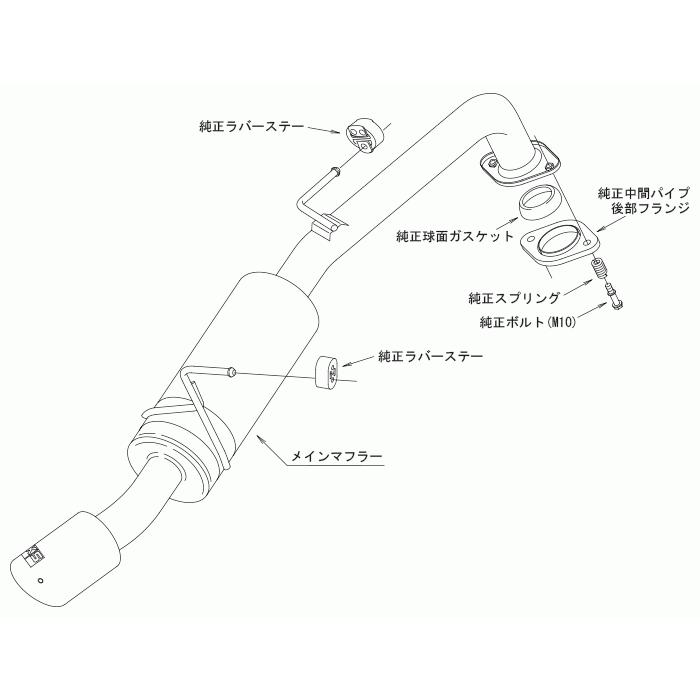 自動車関連業者直送限定 HKS ハイパワースペックL2 マフラー TOYOTA トヨタ ヤリス MXPA10 M15A-FKS (32016-AT127)の画像