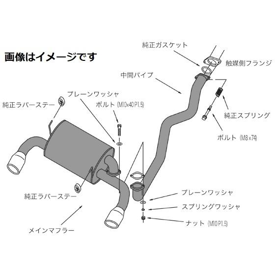 個人宅発送可能 HKS リーガル マフラー HONDA ビート PP1 E07A 91/05-96/01 (3302-SH012)｜venus-new-style｜02