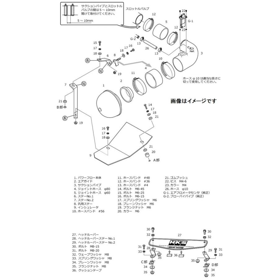 HKS 個人宅発送可能 レーシング サクション インテーク シリーズ HONDA 