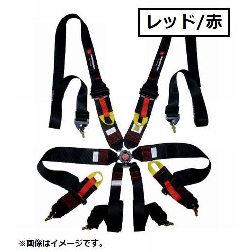 Plus Alpha Designs 6点式レーシングハーネス レッド 個人宅発送可能 HPI レーシングハーネス 6点式 FHR対応 レッド 赤