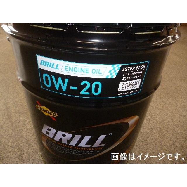 送料無料 スノコ ブリル SUNOCO エンジンオイル BRILL 0W-20 20L