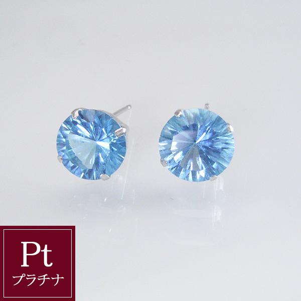 k18WGブルートパーズコンケーブカットピアスNO25-1168 ヴィーナスジュエリー ピアス 希少 コンケーブカット 計3.6カラット