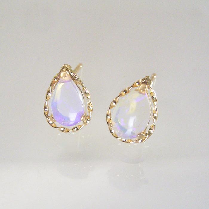 ヴィーナスジュエリー オパール ピアス 18k 計0.40カラット 18金 K18