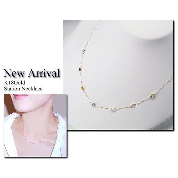 ヴィーナスジュエリー ネックレス 7色 k18 K18 18金 アクセサリー