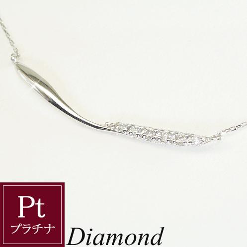 プラチナ 天然 ダイヤモンド ライン ネックレス ダイヤモンド 5月22日前後の発送予定｜venusjewelry