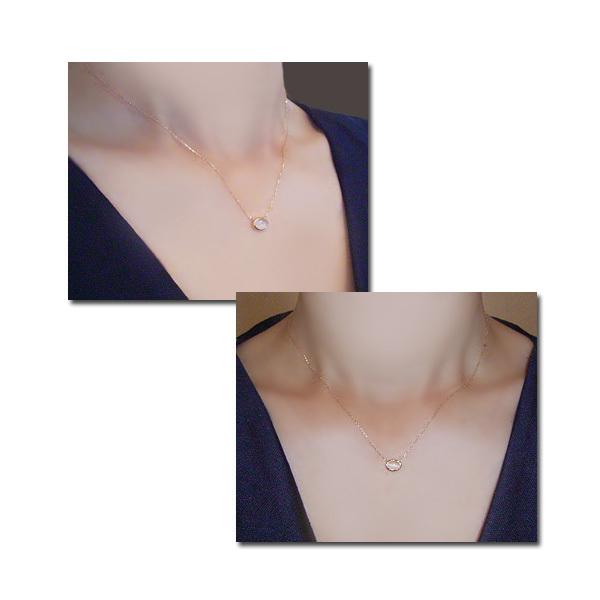 ヴィーナスジュエリー ネックレス 18金 大粒0.6カラット K18 ムーン