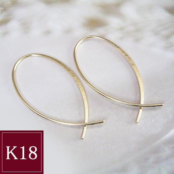 ヴィーナスジュエリー ピアス 18金 フープ アクセサリー k18 K18