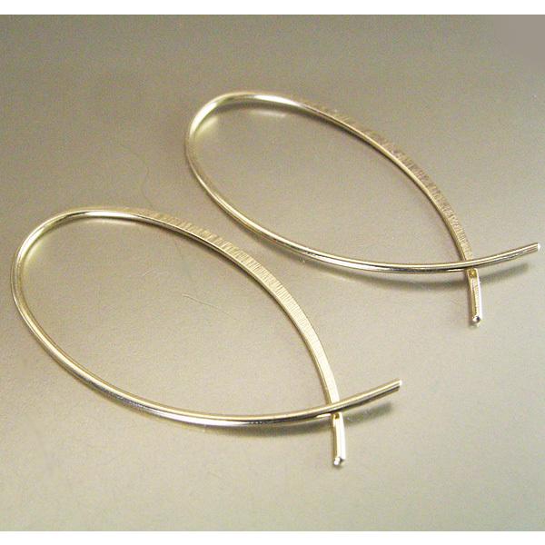 ピアス 18金 フープ アクセサリー k18 K18 フックピアス ゴールド 地金 2営業日前後の発送予定 | ヴィーナスジュエリー | 01