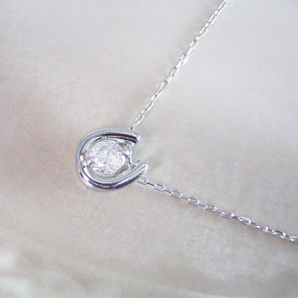 ヴィーナスジュエリー プラチナ 幸運のホースシュー 天然 ダイヤモンド