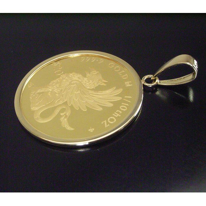 2025年限定品 純金 コインネックレス 金貨 24金 K24 1/10oz 1/10オンス グリフィン ペンダントトップのみ 世界1000枚限定 男女兼用 爆買 2営業日前後の発送の画像
