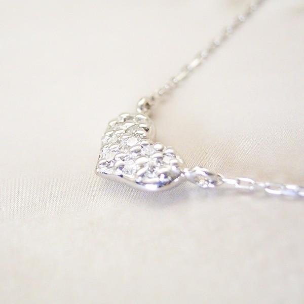 プラチナ　k18 ダイヤ　パヴェ　ネックレス　ハート　リバーシブル　4way img60544268.jpg