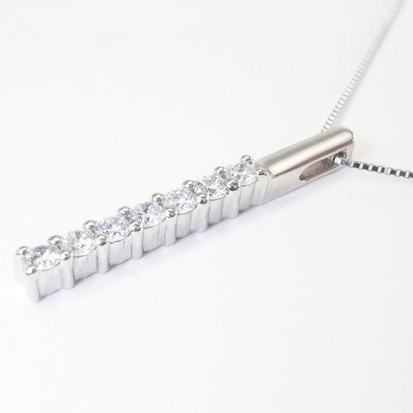 ネックレス プラチナ 天然 ダイヤモンド Pt900 アクセサリー ライン 計0.23カラット  2営業日前後の発送予定の画像