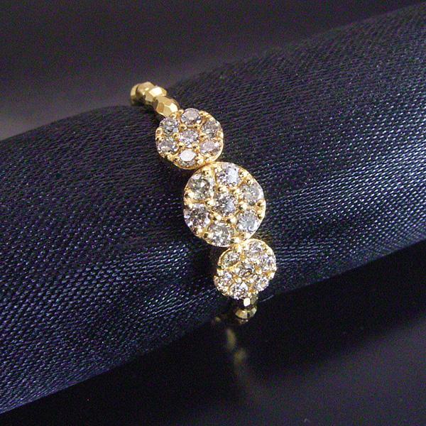 ヴィーナスジュエリー 純金 K24 ゴールド 天然ダイヤモンド リング