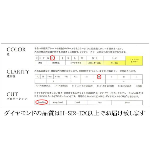 ネックレス 中央宝石研究所の鑑定書付 プラチナ エクセレントカット 天然ダイヤモンド 0.3カラット以上 H-SI2-EX  2営業日前後の発送予定の画像