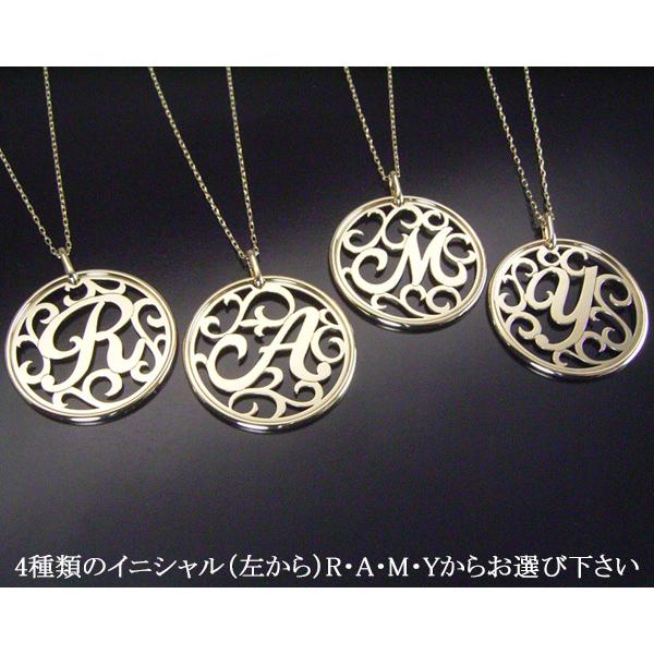 ネックレス イニシャル k18 K18 18金 アクセサリー 地金 2営業日前後の発送予定｜venusjewelry｜16