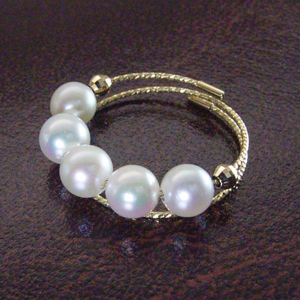 ヴィーナスジュエリー リング サイズ自由自在 指輪 パール 本真珠