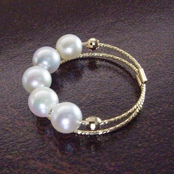 k18ベビーアコヤ真珠フリーリング未使用品[最終価格] k18ベビーアコヤ真珠フリーリング未使用品[最終価格]