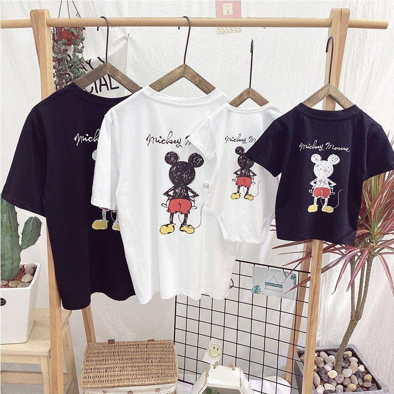 親子ペアルック Tシャツ 親子ペア ミッキー柄 ディズニー 半袖 トップス 親子お揃い 兄弟お 春夏 パパ ママ キッズ 子供服 男女兼用 カジュアル 親子服 おしゃれ Qzbx15 Verdeストア 通販 Yahoo ショッピング