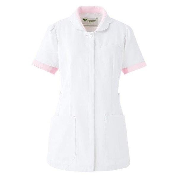 激安ブランド ミドリ安全 ベルデクセル チュニック ホワイト ピンク S 4l Vem95上 制服 白衣 医療 衛生 作業着 ナース服 おしゃれ かわいい 最適な材料 Turningheadskennel Com