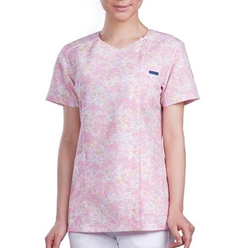 Folk フォーク レディース ジップスクラブ 中花柄 7019sc 3 ピンク 医療 衛生 作業着 服 手術衣 オペ着 ナース服 おしゃれ かわいい ベルデクセルメディカル Yahoo 店 通販 Yahoo ショッピング