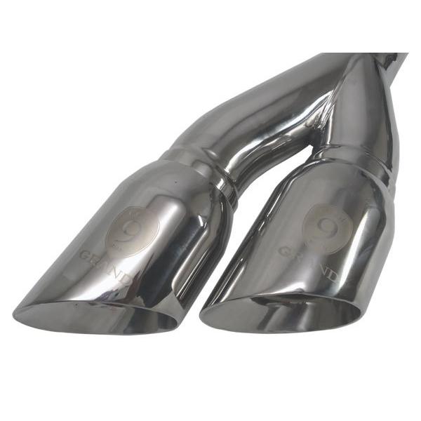 美しいCODE9 汎用 SUS304 テールパイプ デュアル マフラーチップ 斜