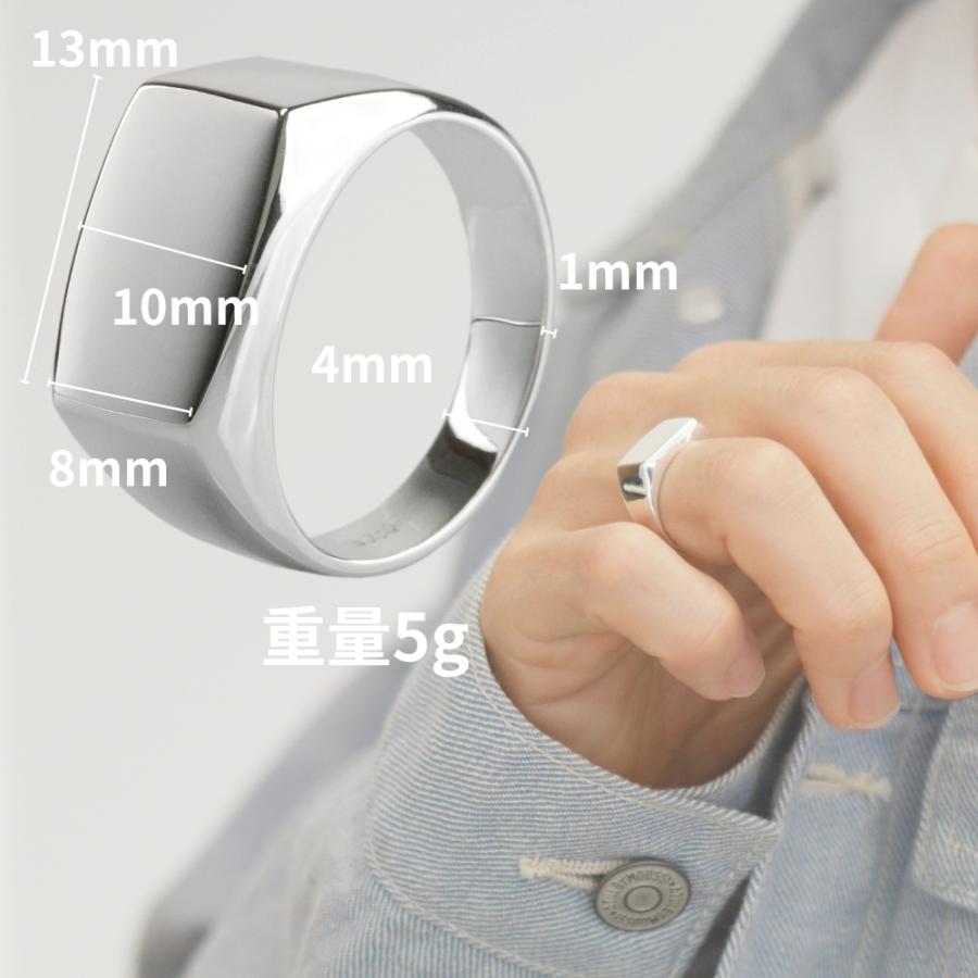 印台 リング メンズ シルバー 925 指輪 シグネットリング 人気 スターリングシルバー シルバーリング レディース シルバーアクセサリー メンズ指輪 メンズリング_6
