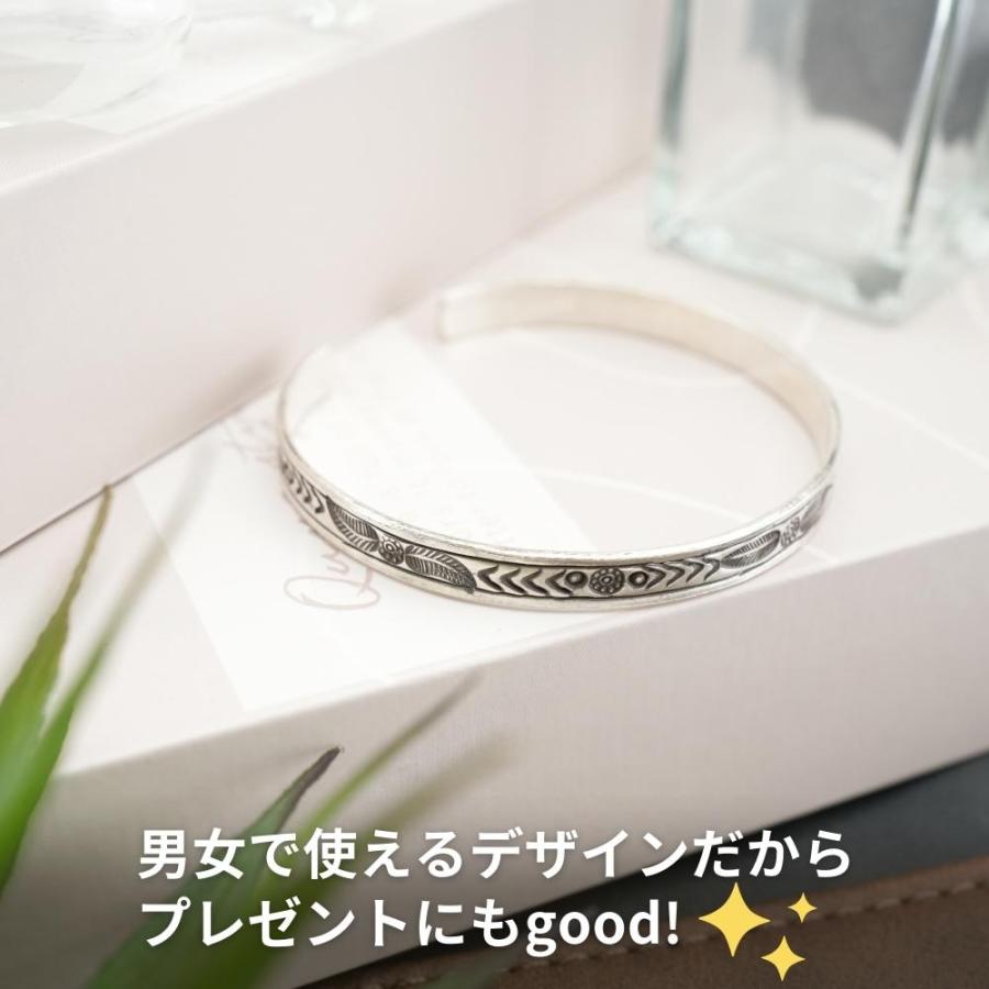 シルバー バングル カレンシルバー ブレスレット シンプル シルバー バングル カレンシルバー ブレスレット シンプル