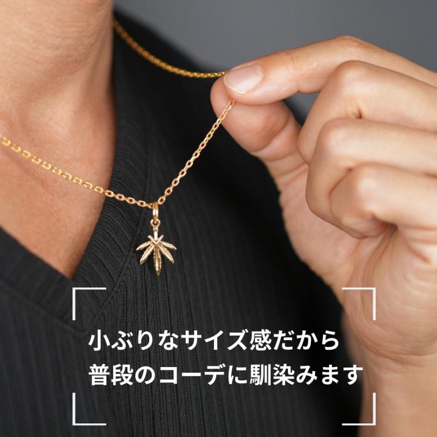 マリファナ ネックレス 金 ゴールド 24K コート シルバー925 金 マリファナ ネックレス 金 ゴールド 24K コート シルバー925 金