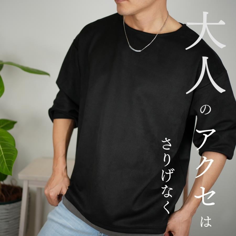 メンズネックレス シルバー 925 ネックレス シンプル プレーン