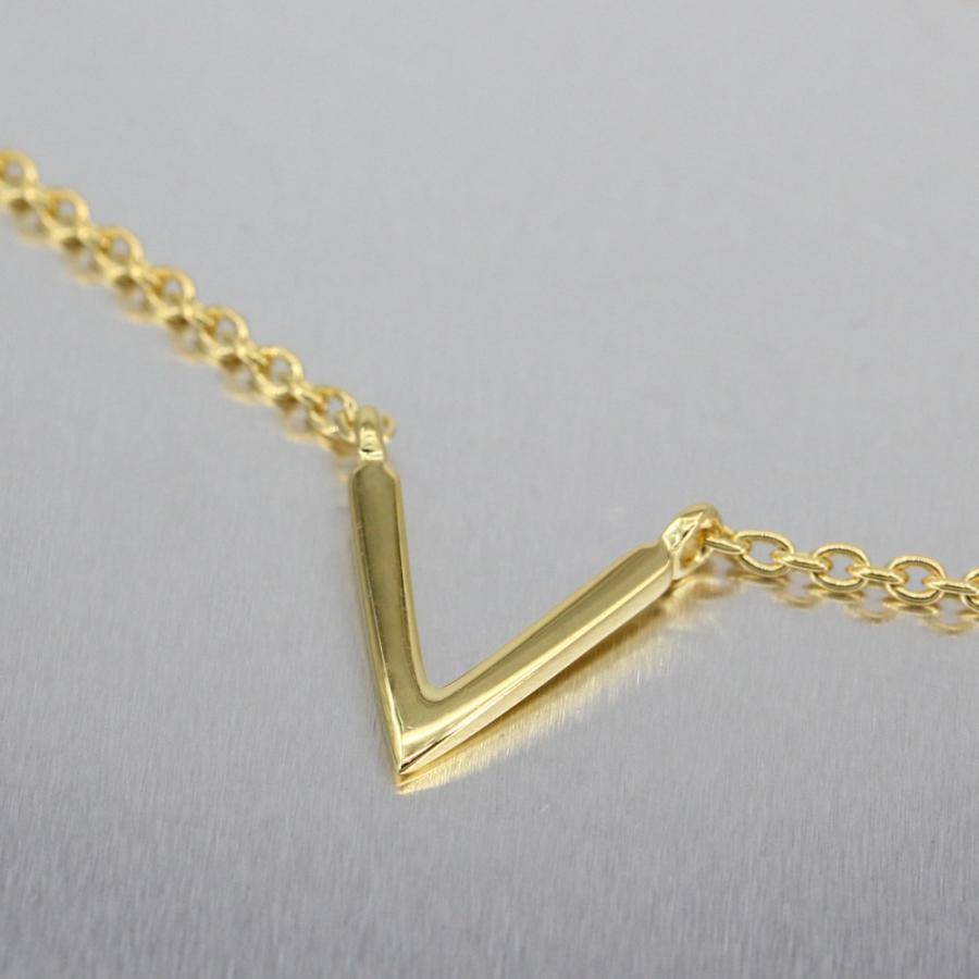 V字ネックレス メンズ レディース シルバー 925 ゴールド 18K