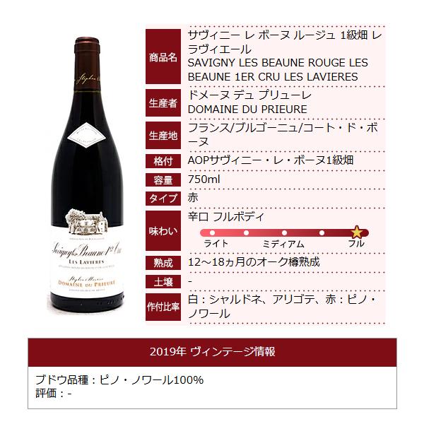 2019 サヴィニー レ ボーヌ 1級畑 ラヴィエール 750ml ドメーヌ デュ