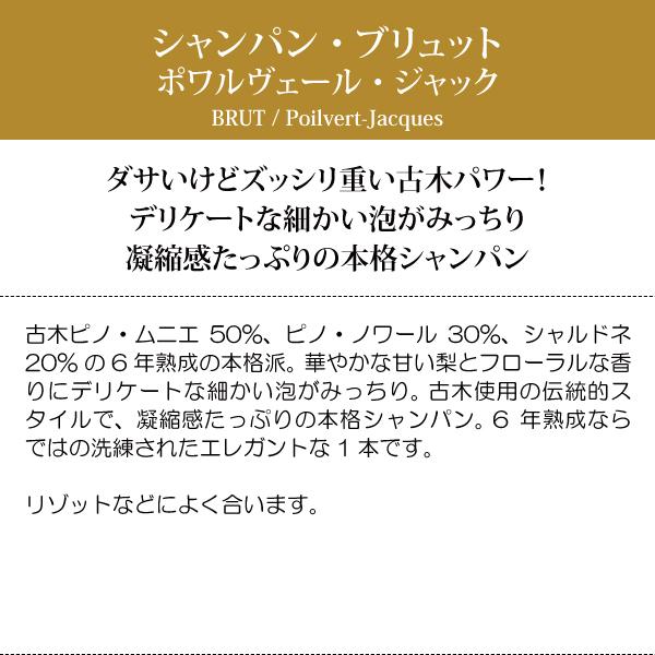 12本セット 送料無料 ポワルヴェール ジャック ブリュット 750ml×12 ポルヴェール ジャック  フランス 白泡 コク辛口 ^VAPQBRKC^の画像