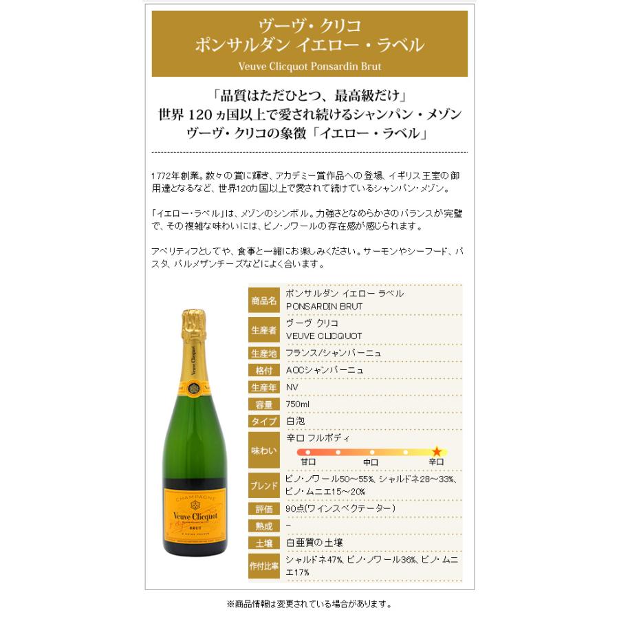 Veuve Clicquot ヴーヴ クリコ イエロー ラベル 箱なし 正規品