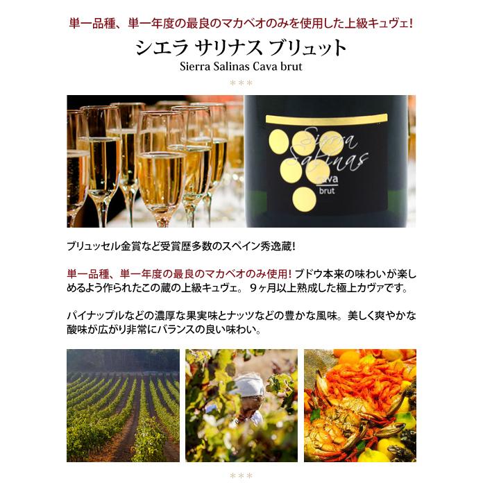 よりどり6本で送料無料 VT シエラ サリナス カヴァ ブリュット 750ml