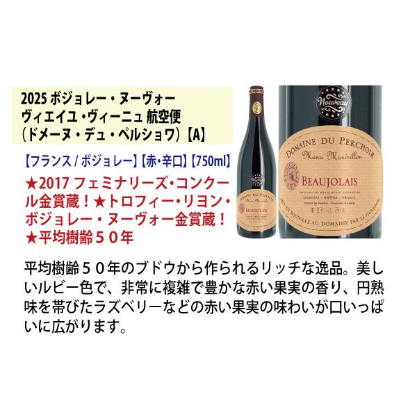 ボジョレーヌーボ2025（6本） WE 送料無料 2025 ボジョレー ヌーヴォー 6本ワインセット (赤6本