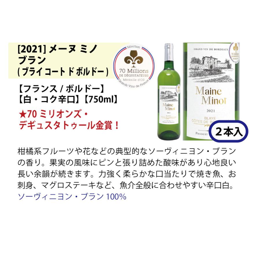 ワイン ワインセット すべて金賞 フランス名産地ボルドー辛口白激旨１２本セット (6種各2本) 大人気 ^W0DK47SE^｜veritas｜03