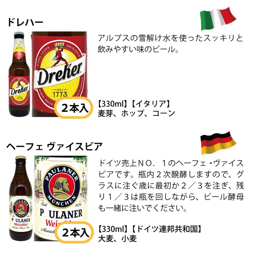 ワールド ビール 16本セット 瓶 330m×14本+355ml×2本 (ワールドビール) ^X0KBWBC0^｜veritas｜04