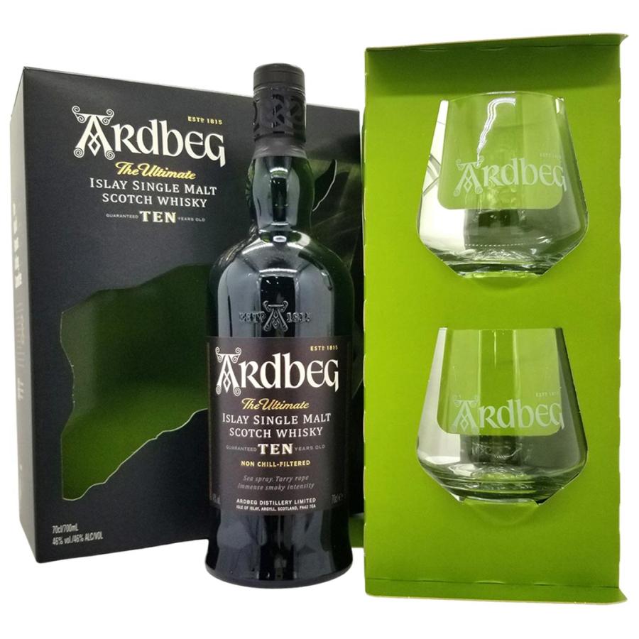 Ardbeg TEN ウイスキー 700ml グラス付き Ardbeg TEN ウイスキー 700ml