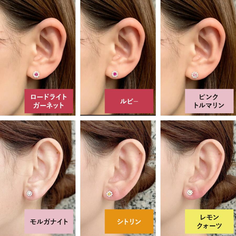 K10YG アメジスト キュービックジルコニア ピアス 2月 推し活 