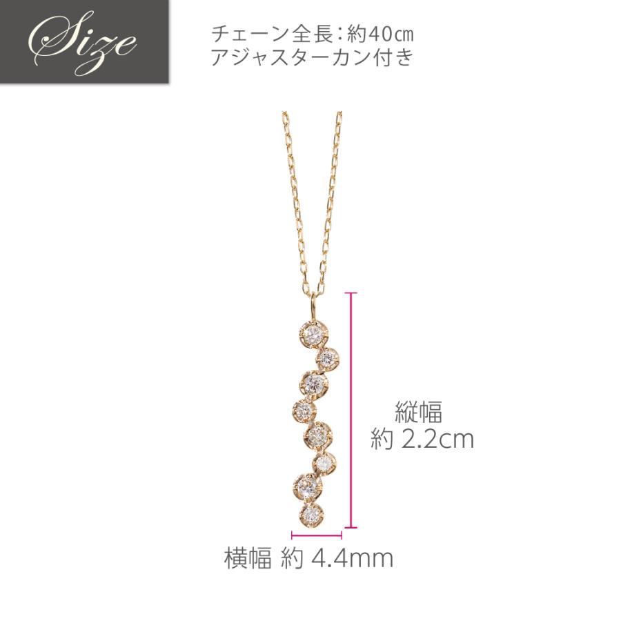 K10YG K10WG ダイヤモンド ネックレス ペンダント アクセサリー レディース ジュエリー 119008020329 119008020330の画像