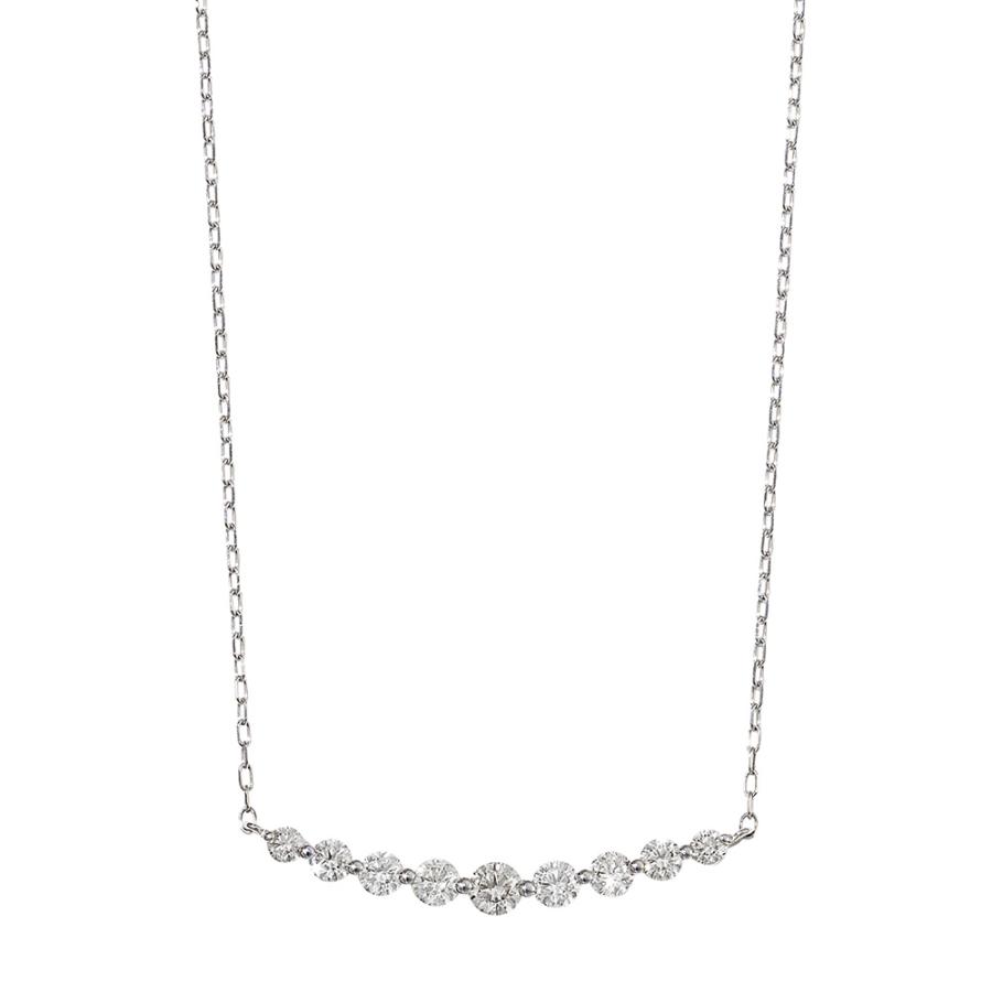 PT850 / 950 プラチナ H&C ダイヤモンド ネックレス ペンダント アクセサリー レディース ジュエリー 119008020332の画像