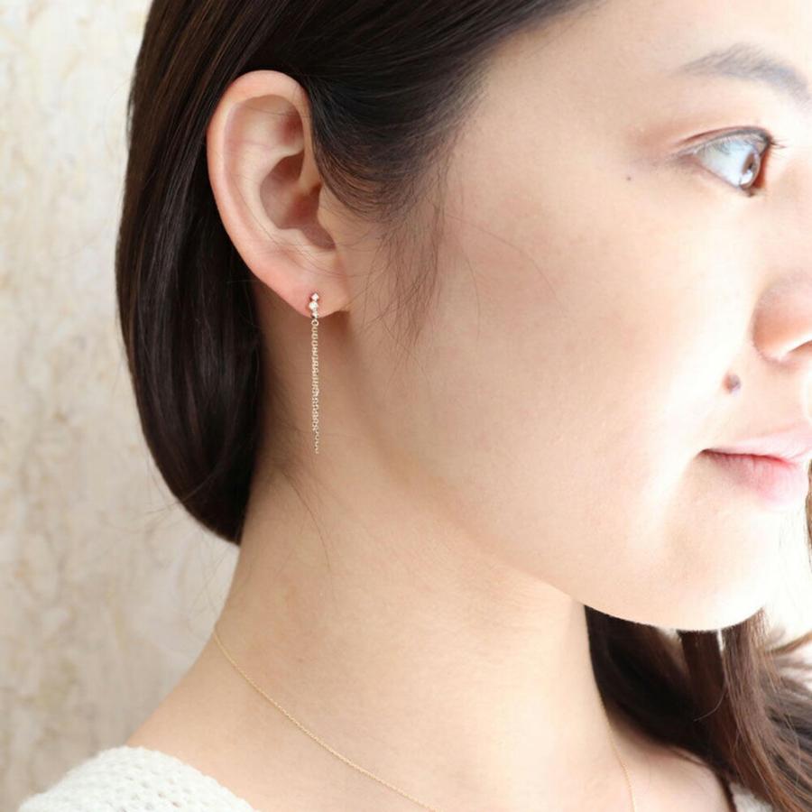 QIREINI K10YG ダイヤモンドピアス ジュエリー 101708010108 : べリテ 