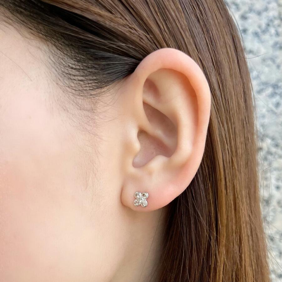 プラチナ PT900 K18YG ダイヤモンドピアス ジュエリー 118208020095 