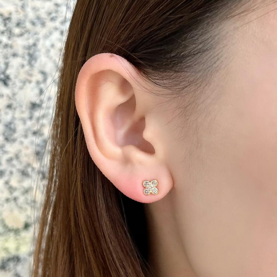 プラチナ PT900 K18YG ダイヤモンドピアス ジュエリー 118208020095 